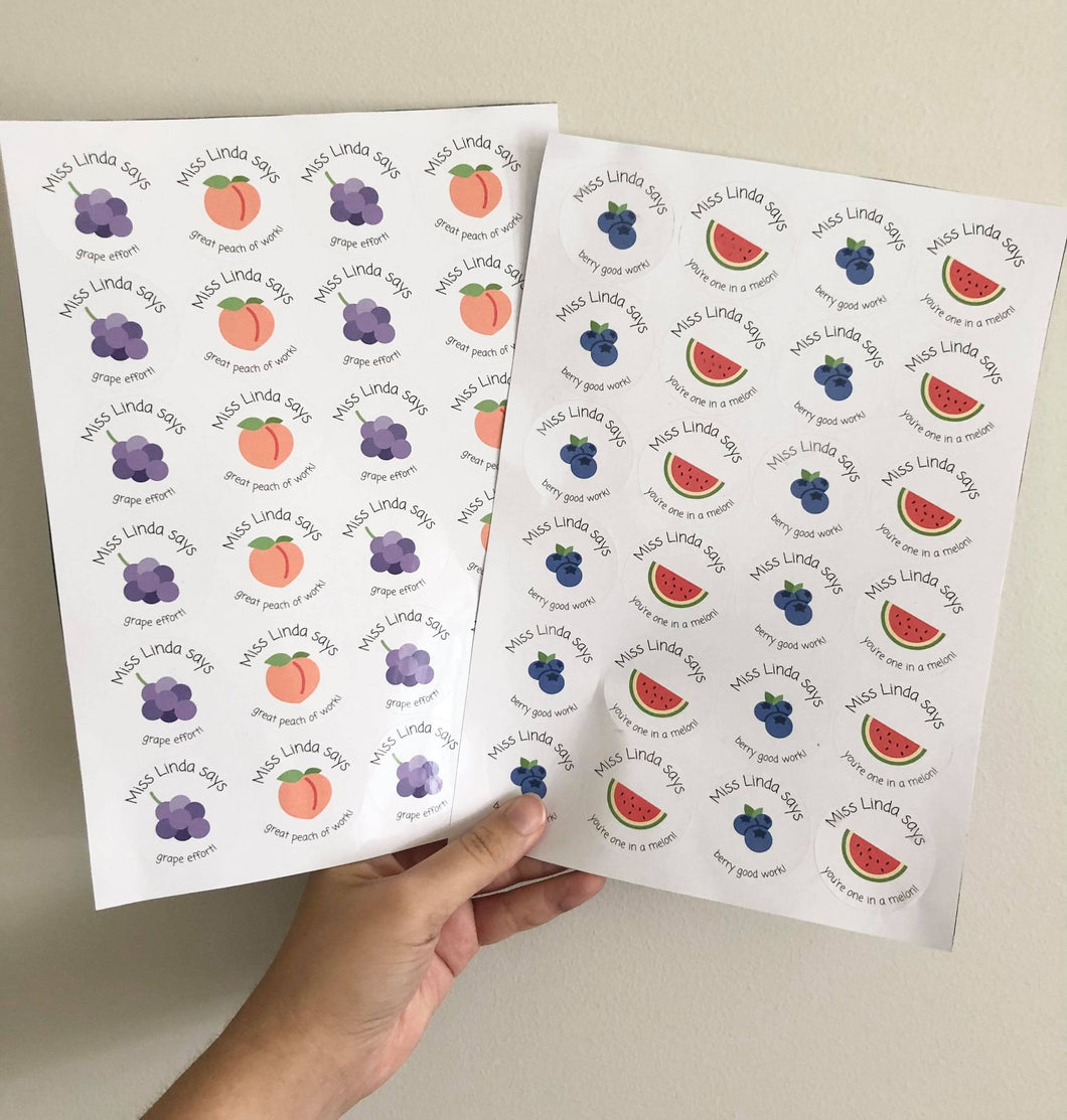 Fruit Sticker Collection